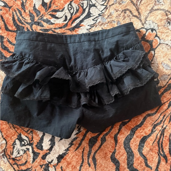 Betsey Johnson Pants - Booty ruffled Betsey Johnson Black dress shorts